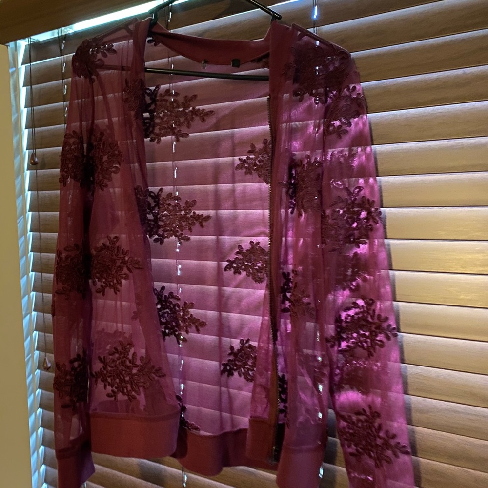 See through jacket, perfect for using over a cami!